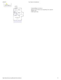 The Courtyard 1BR floorplan image
