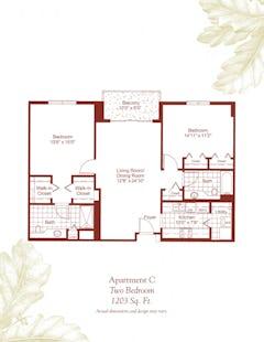 Apartment C floorplan image