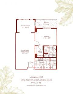 Apartment B floorplan image