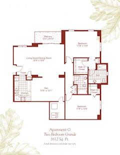 Apartment G floorplan image