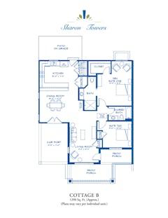 Cottage B floorplan image