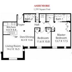 The Ashemore floorplan image