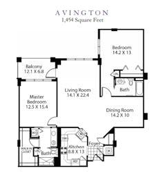 The Avington floorplan image