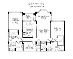 The Keswick floorplan image
