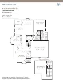 The Abbotsford Villa floorplan image