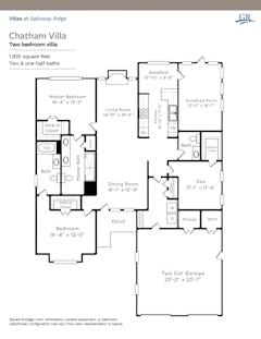 The Chatham Villa floorplan image