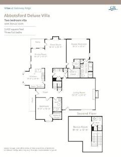 The Abbotsford Deluxe Villa floorplan image