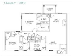 The Oakmont floorplan image