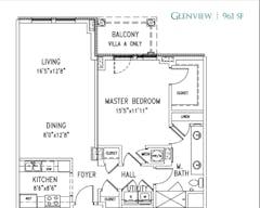 The Glenview floorplan image