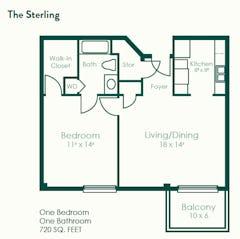 The Sterling floorplan image