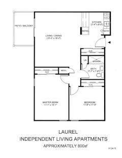 The Laurel floorplan image