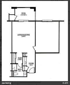 1BR 1B floorplan image