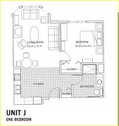 The Unit J floorplan image