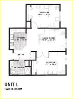 The Unit L floorplan image
