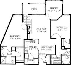 The Folsom  floorplan image