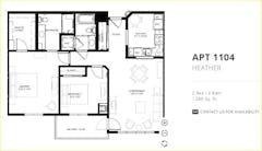 The Heather Apt 1104 floorplan image
