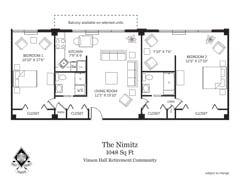 The Nimitz floorplan image
