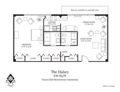 The Halsey floorplan image