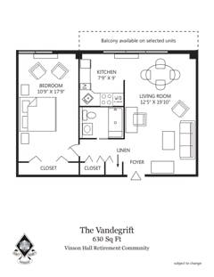 The Vandergrift floorplan image