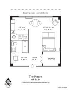 The Patton floorplan image