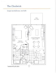 The Chadwick floorplan image