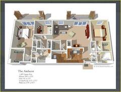 The Amherst floorplan image