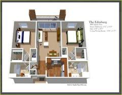 The Edinburg floorplan image
