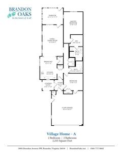 The Village Home-A  floorplan image