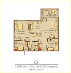 The Apartment G floorplan image