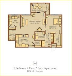 The Apartment H floorplan image