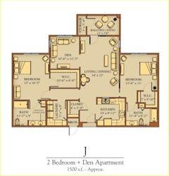 The Apartment J floorplan image