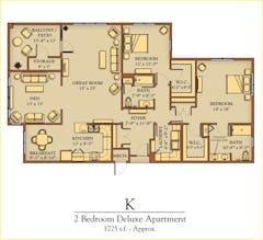 The Apartment K floorplan image