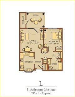 The Cottage L floorplan image