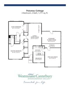 The Potomac Cottage floorplan image