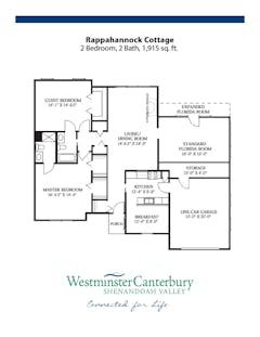 The Rappahannock Cottage  floorplan image