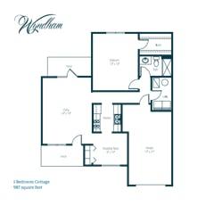 The Wyndham floorplan image