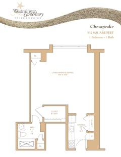The Chesapeake floorplan image