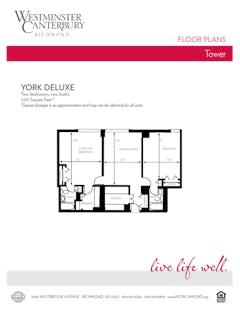The Tower York Deluxe floorplan image