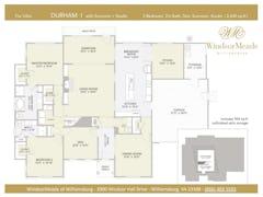 Durham I with Sunroom and Studio floorplan image