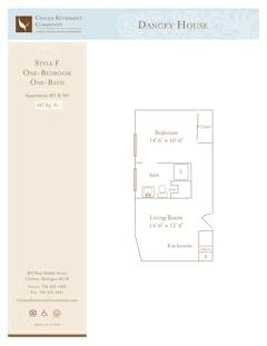 Style F at The Dancey House floorplan image