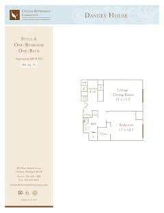 Style A at The Dancey House floorplan image