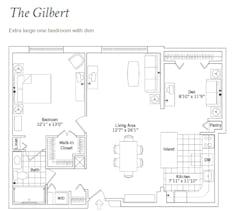 The Gilbert floorplan image