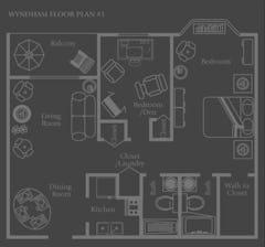 The Wyndham #1 floorplan image