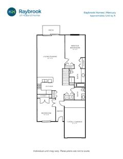 The Mercury (Raybrook Homes) floorplan image