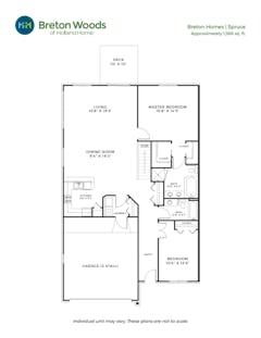 The Spruce at Breton Homes floorplan image