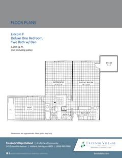 The Lincoln F floorplan image