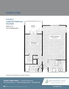 The Lincoln C floorplan image