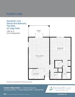 The Standard E floorplan image