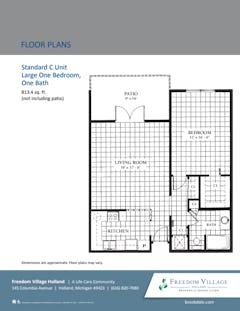 The Standard C floorplan image