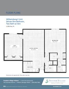 The Williamsburg E floorplan image